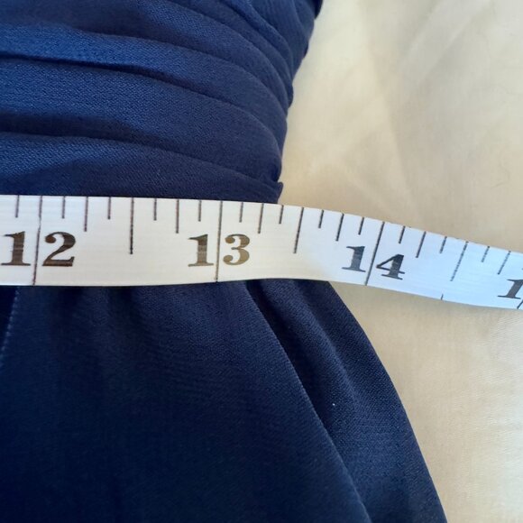 NWT Signature by Alfred Angelo Midnight Blue Sweetheart Bodice Maxi Evening Gown - Picture 11 of 12